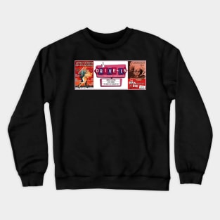 Drive-In Double Feature - The Brain that Wouldn't Die & Astro-Zombies Crewneck Sweatshirt